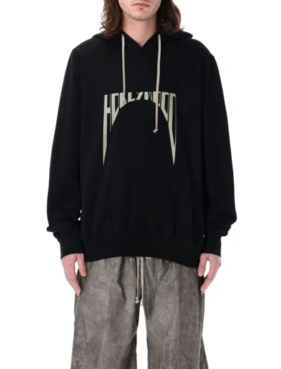 RICK OWENS DRKSHDW DRKSHDW BY RICK OWENS BLACK PEARL PRINT OVERSIZED HOODIE