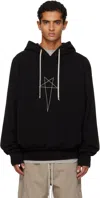 Rick Owens Drkshdw Graphic Print Oversized Hoodie Drawstring In Multi
