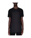 Rick Owens Drkshdw Black Plain Knitted T-shirt In Black