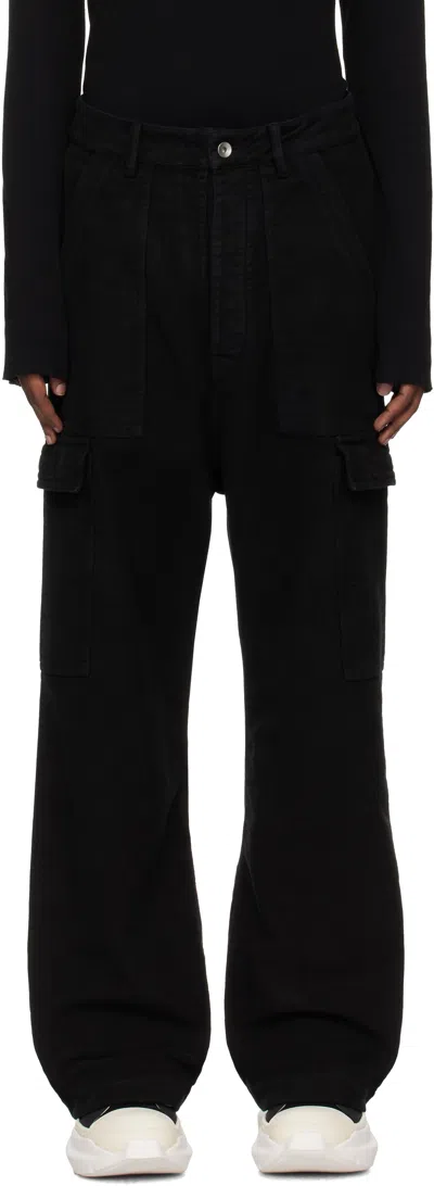 Rick Owens Drkshdw Black Porterville Cargo Pants In 09 Black