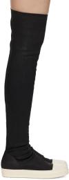 Rick Owens Drkshdw Drkshdw By Rick Owens Woman Boot Black Size 8 Textile Fibers In Black