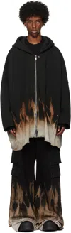 Rick Owens Drkshdw Drkshdw By Rick Owens Man Sweatshirt Black Size S Virgin Wool In 0983 Black/terra