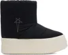 Rick Owens Drkshdw Mega Bumper Boots In 981 Black/pearl/milk