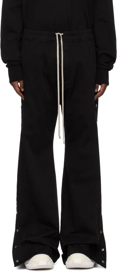 Rick Owens Drkshdw Black Porterville Pusher Trousers In 09 Black