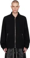 RICK OWENS DRKSHDW BLACK PORTERVILLE ZIPFRONT JACKET