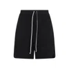 Rick Owens Drkshdw Black Hollywood Long Boxers Butt Zipp Shorts In Black