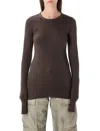 Rick Owens Drkshdw Drkshdw By Rick Owens Woman T-shirt Mauve Size S Cotton In Brown