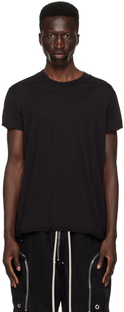 Rick Owens Drkshdw Black Small Level T-shirt In 09 Black