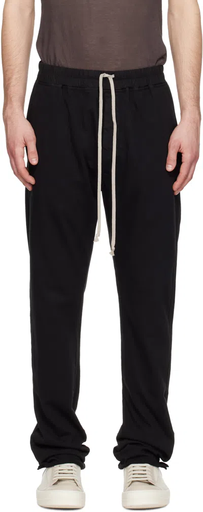 Rick Owens Drkshdw Black Temple Berlin Drawstring Sweatpants