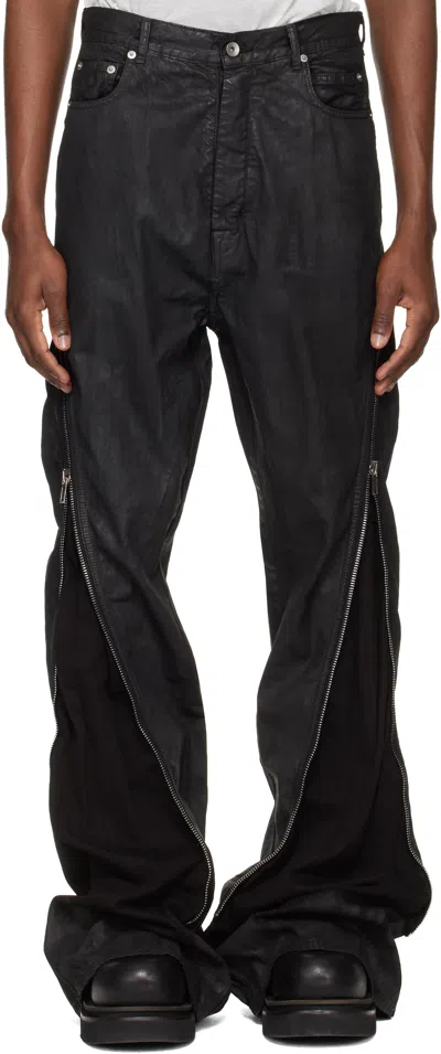 Rick Owens Drkshdw Black Temple Bolan Banana Jeans