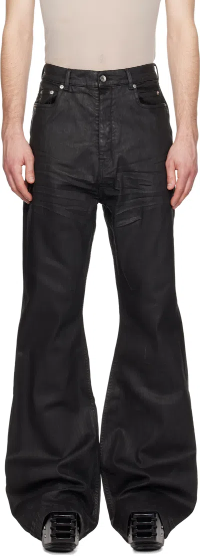Rick Owens Drkshdw Black Temple Bolan Bootcut Jeans