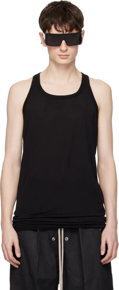Rick Owens Drkshdw Black Temple Loose Tank Top
