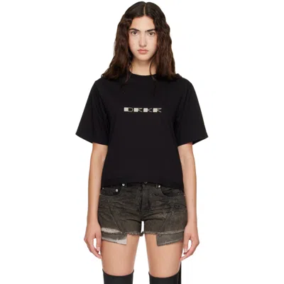 Rick Owens Drkshdw Black Tower Basic S/s T-shirt