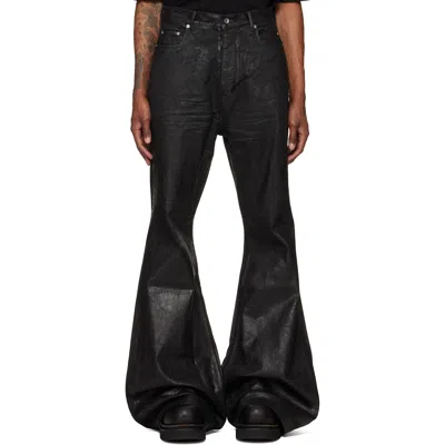 Rick Owens Drkshdw Black Tower Bolan Bootcut Jeans In Multi