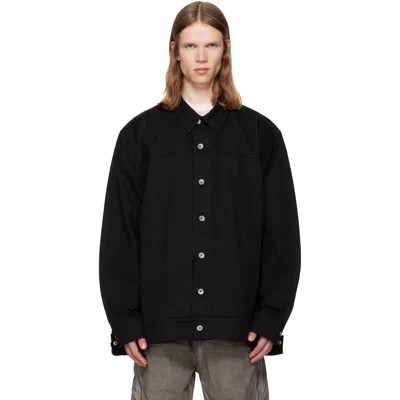 Rick Owens Drkshdw Black Tower Jumbo Worker Jacket