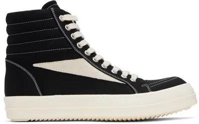 RICK OWENS DRKSHDW BLACK VINTAGE HIGH SNEAKS SNEAKERS