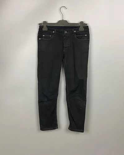 Pre-owned Rick Owens Drkshdw Blackety Black Cropped Berlins
