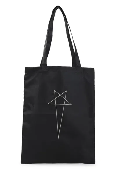 Rick Owens Tote Bag Drkshdw In Black