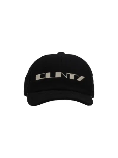 Rick Owens Drkshdw Baseball Cap In Black