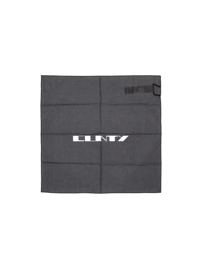 Rick Owens Drkshdw Cotton Bandana In Gray