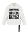 Rick Owens Drkshdw Blanco Chaqueta Vaquera In White