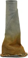 Rick Owens Drkshdw Blue & Orange Fetish Sneakers In 4653d1 Sky/orange De