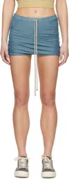 Rick Owens Drkshdw Blue Hollywood Buds Shorts In 86 Toothpaste
