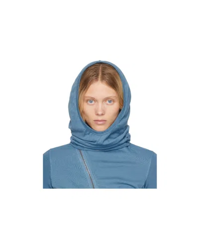 Rick Owens Drkshdw Blue Hollywood Grace Hood