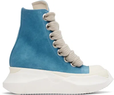 Rick Owens Drkshdw Blue Hollywood Jumbo Laces Abstract Sneak Sneakers