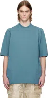 Rick Owens Drkshdw Blue Hollywood Jumbo Ss T-shirt In 86 Toothpaste