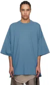 Rick Owens Drkshdw Blue Hollywood Tommy T-shirt In 86 Toothpaste