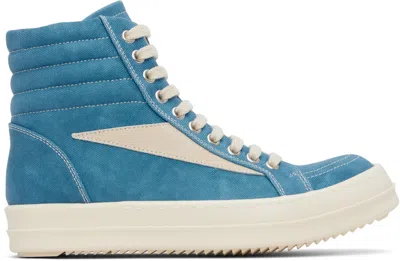 Rick Owens Drkshdw Blue Hollywood Vintage High Sneaks Sneakers