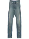 Rick Owens Drkshdw Hollywood Bolan Banana Denim Pants In Blue