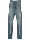 Rick Owens Drkshdw Hollywood Bolan Banana Denim Pants In Blue