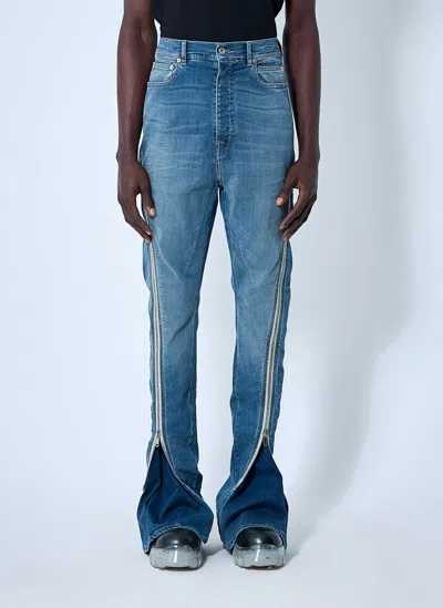 Rick Owens Drkshdw Bolan Banana Jeans In Blue