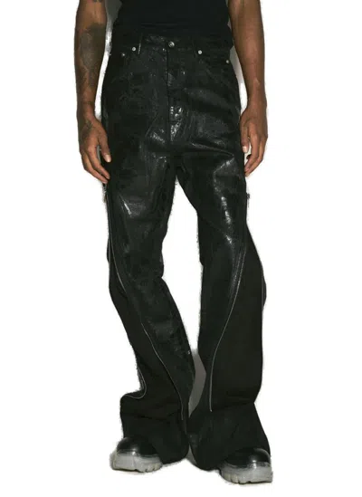 Rick Owens Drkshdw Bolan Distressed Jeans In Black