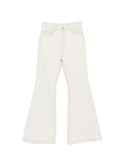 Rick Owens Drkshdw Bolan Bootcut Denim Jeans In Neutral
