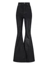 Rick Owens Drkshdw High-rise Waist Flared Leg Trousers In Black
