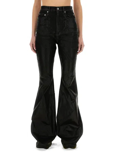Rick Owens Drkshdw Bolan Bootcut Denim Jeans In Black