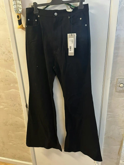 Pre-owned Rick Owens Drkshdw Bolan Bootcut Jeans Black Size 34