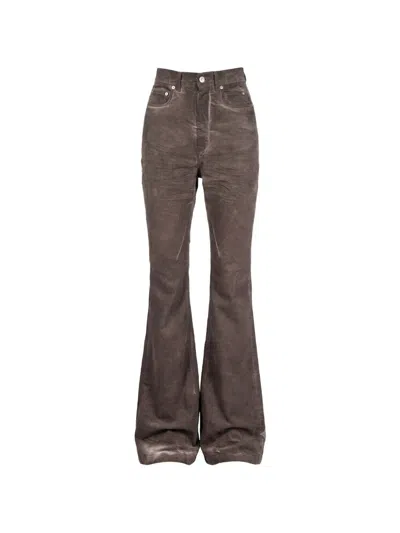 Rick Owens Drkshdw Bolan Bootcut Jeans In Brown