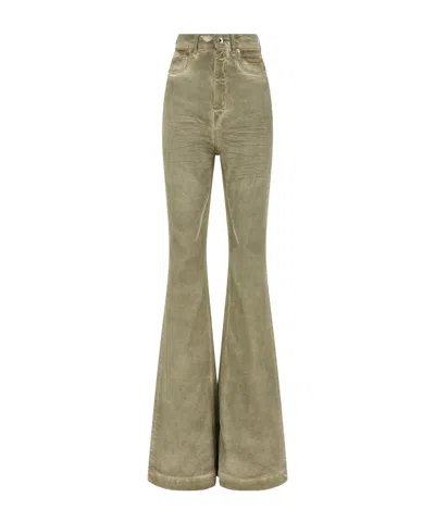 Rick Owens Drkshdw Bolan Bootcut Jeans In Green
