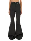 Rick Owens Drkshdw Cropped Hooded Knitwear Long Sleeves In Black