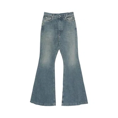 Pre-owned Rick Owens Drkshdw Bolan Bootcut Pants 'washed Indigo' | Blue | Men's Size 36