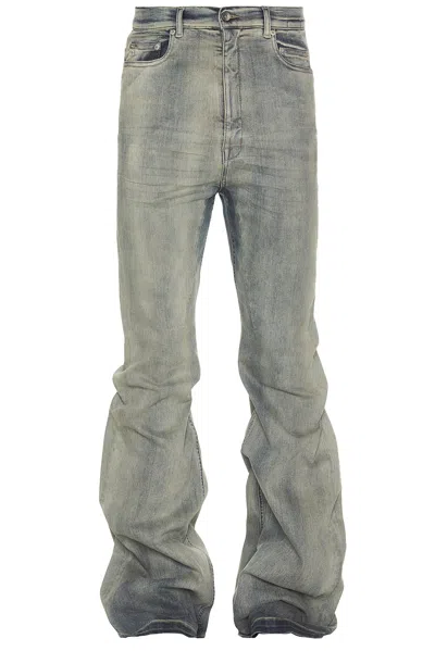 Rick Owens Drkshdw Pearl-colored Vintage-effect Bolan Bootcut Jeans In Gray
