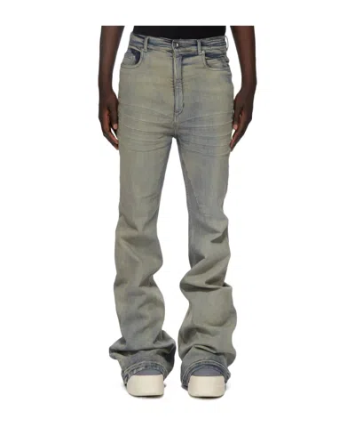 Rick Owens Drkshdw Bolan Bootcut Stretch Denim Jeans In Gray