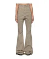 Rick Owens Drkshdw Off-white Bolan Jeans In Gray