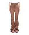 Rick Owens Drkshdw Bolan High-waisted Flared Jeans In Brown