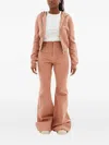 Rick Owens Drkshdw Small Gimp Hoodie In Pink