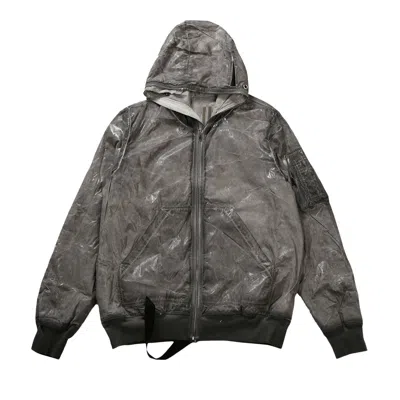Pre-owned Rick Owens Drkshdw Bomber Imbottito Gimp Flight Jacket 'dark Dust' | Black | Men's Size L